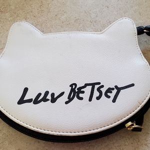 New Betsey Johnson Leopard Cat Coin Purse